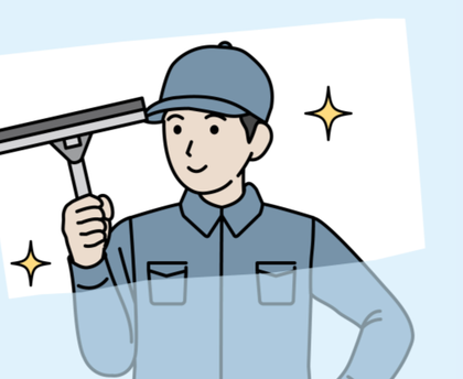 유리창 청소 캐릭터